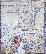 Georges Seurat Study for Circus oil painting on canvas